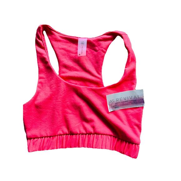 AS Revival Women Coral Sports Bra Size  S SMALL Made in USA NEW - Picture 1 of 8